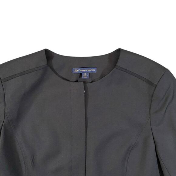 Brooks Brothers 346 Wool Hidden Button Jacket - 10 - Picture 2 of 5